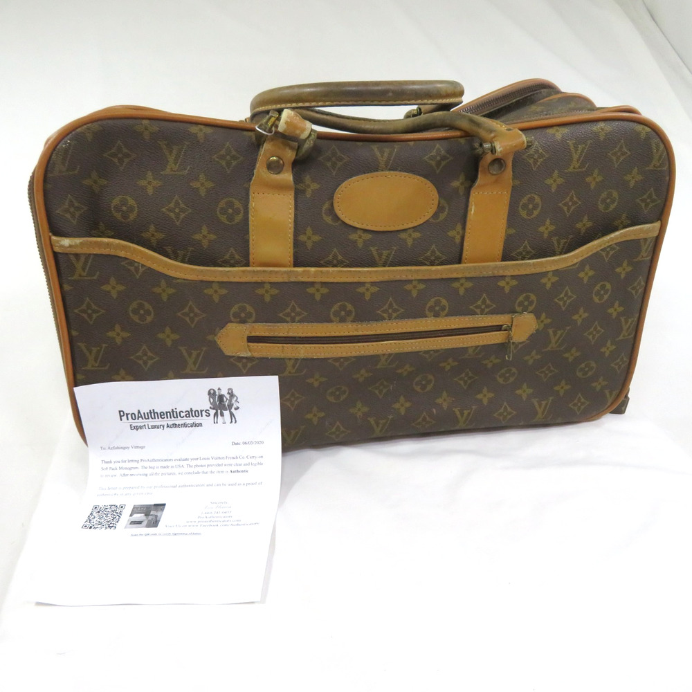 Louis Vuitton Monogram Suitcase Bag Saks Fifth Avenue Vintage W/ COA